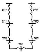 Схема участка сети напряжением 6—10 кВ
