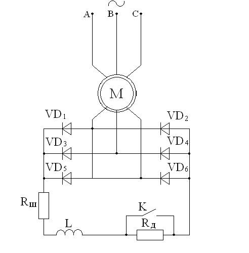 Импульсное параметрическое регулирование скорости асинхронного двигателя по цепи ротора