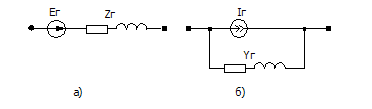 Схемы замещения генератора