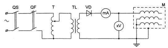 Схема измерения токов утечки
