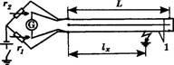 Схема определения места повреждения кабеля методом петли