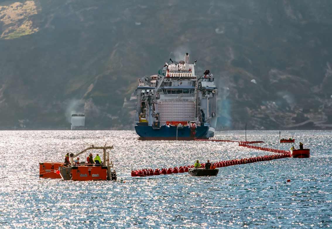 Viking Link роботи на кабелі в морі