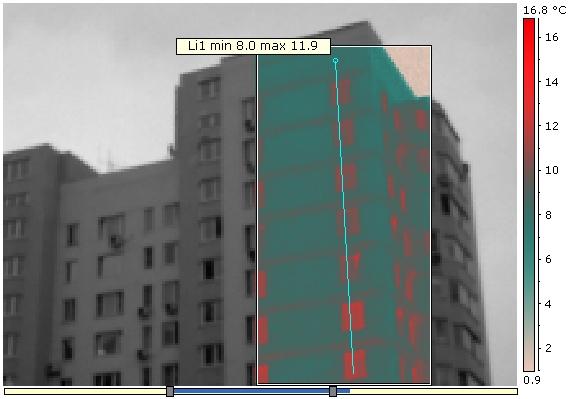 Обстеження будівлі за допомогою тепловізора