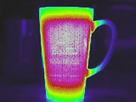 тепловий знімок нагрівання чашки